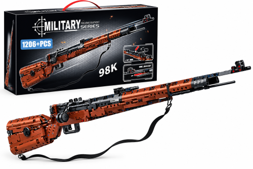 Klocki TECHNIC Broń Karabin Snajperski Kar98k Mauser 1206el