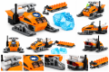 Zestaw Klocki CITY zabawka dla dzieci Arktyka Skuter Śnieżny Sanie Bryła Lodu