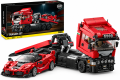 Zestaw Klocki TECHNIC Ciężarówka Laweta Transportowa Auto Wyścigowe 1718 Elementów