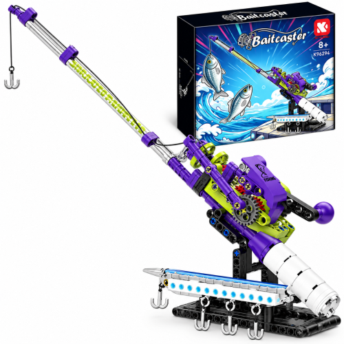 Klocki Technic Wędka Castingowa Baitcaster Kołowrotek z Przekładnią