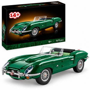 Klocki Auto Retro Klasyk Zielony Kabriolet 1673 elem. – Duży Model Samochodu Kolekcjonerski