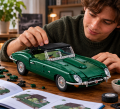 Klocki Auto Retro Klasyk Zielony Kabriolet 1673 elem. – Duży Model Samochodu Kolekcjonerski