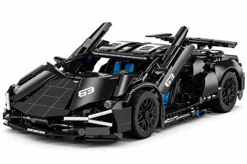 Klocki Technic Sportowe Auto Sian Czarny Hypercar 36 cm – Duży Model Samochodu Kolekcjonerski