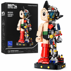 Klocki Pantasy Astro Boy Mechanical Figurka Robot na Podstawce