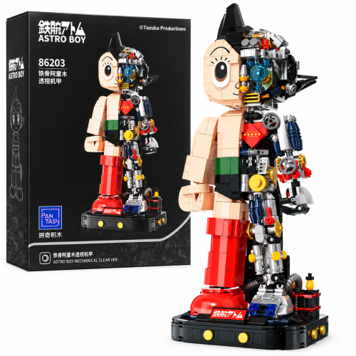 Klocki Pantasy Astro Boy Mechanical Figurka Robot na Podstawce