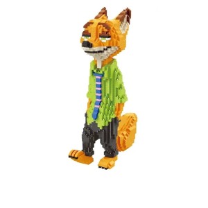 Klocki Figurka Lis Nick Bajer Zwierzogród Zootopia Zestaw 1750 el.