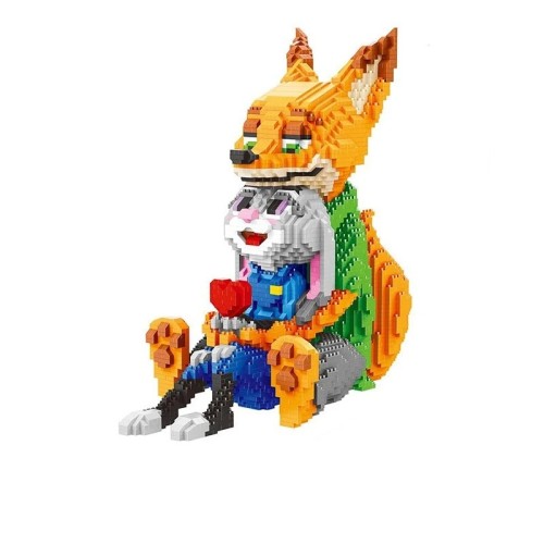 Klocki Figurka Nick Bajer i Judy Hopps Zwierzogród Zootopia z Sercem Zestaw 4600+ el.