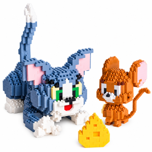 Klocki Figurki Tom i Jerry z Serem Zestaw 2w1