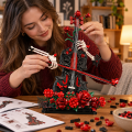 Klocki Gotycka Wiolonczela z Różami i Dłońmi Kościotrupa Model 3D