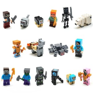 Klocki Zestaw Figurki Minecraft My World Postacie Dużo