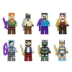 Klocki Zestaw Figurki Minecraft My World Postacie Dużo
