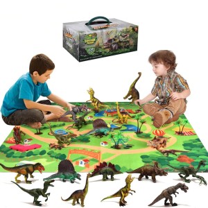 Dinozaury Mata Park Jurajski KLOCKI FIGURKI ZESTAW  9szt!